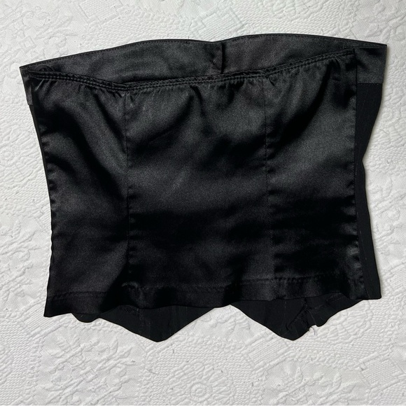 Tuxedo Black Strapless Corset Top - Picture 5 of 10